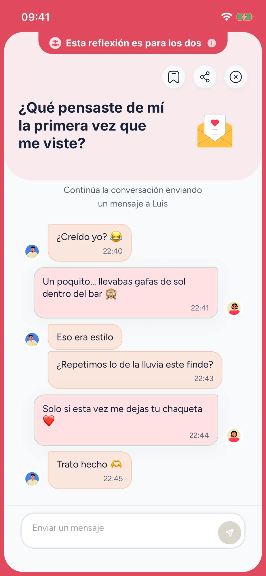Una pregunta de Alma y la conversación de la pareja